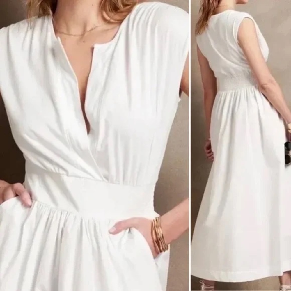 Banana Republic Notch Neck Maxi Dress